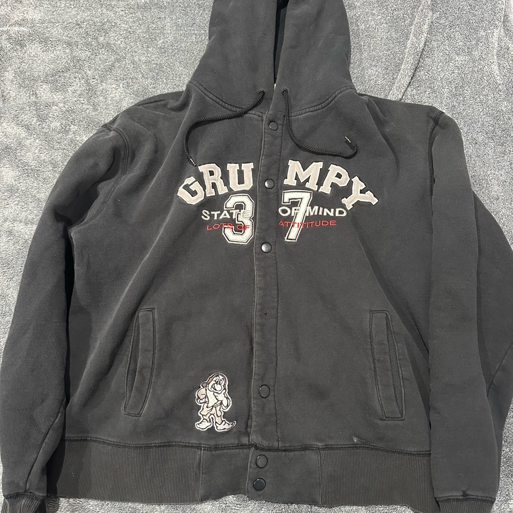 Disney Black Hoodie with Red Logo